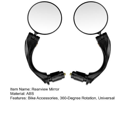 1 pár držáků na řídítka jízdního kola zpětné zrcátko otočné o 360 stupňů univerzální silniční horské kolo rukojeť koncové zrcátko příslušenství pro kolo