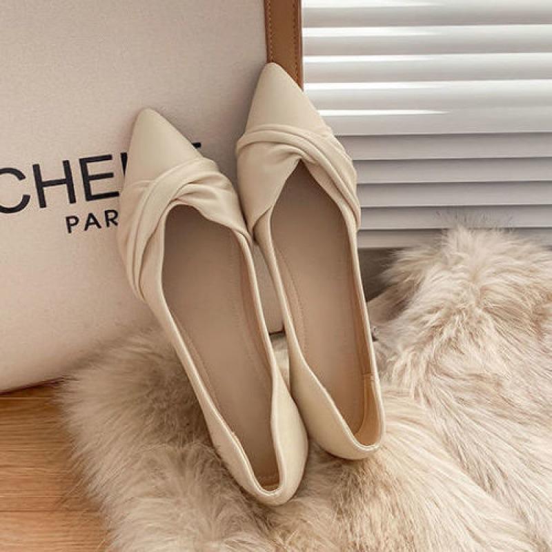 Japan und Südkorea Außenhandel Frühling spitz flacher Boden flacher Mund Einzelne Schuhe Damen weiche Sohle Spät Abendbrise sanft schwangere Frauen