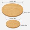 Set of 2 Round Tabletops in Natural Wood Look – diameter 70 cm + diameter 50 cm, 1.8 cm Thick, Melamine-Coated, Tabletops Only without Frame