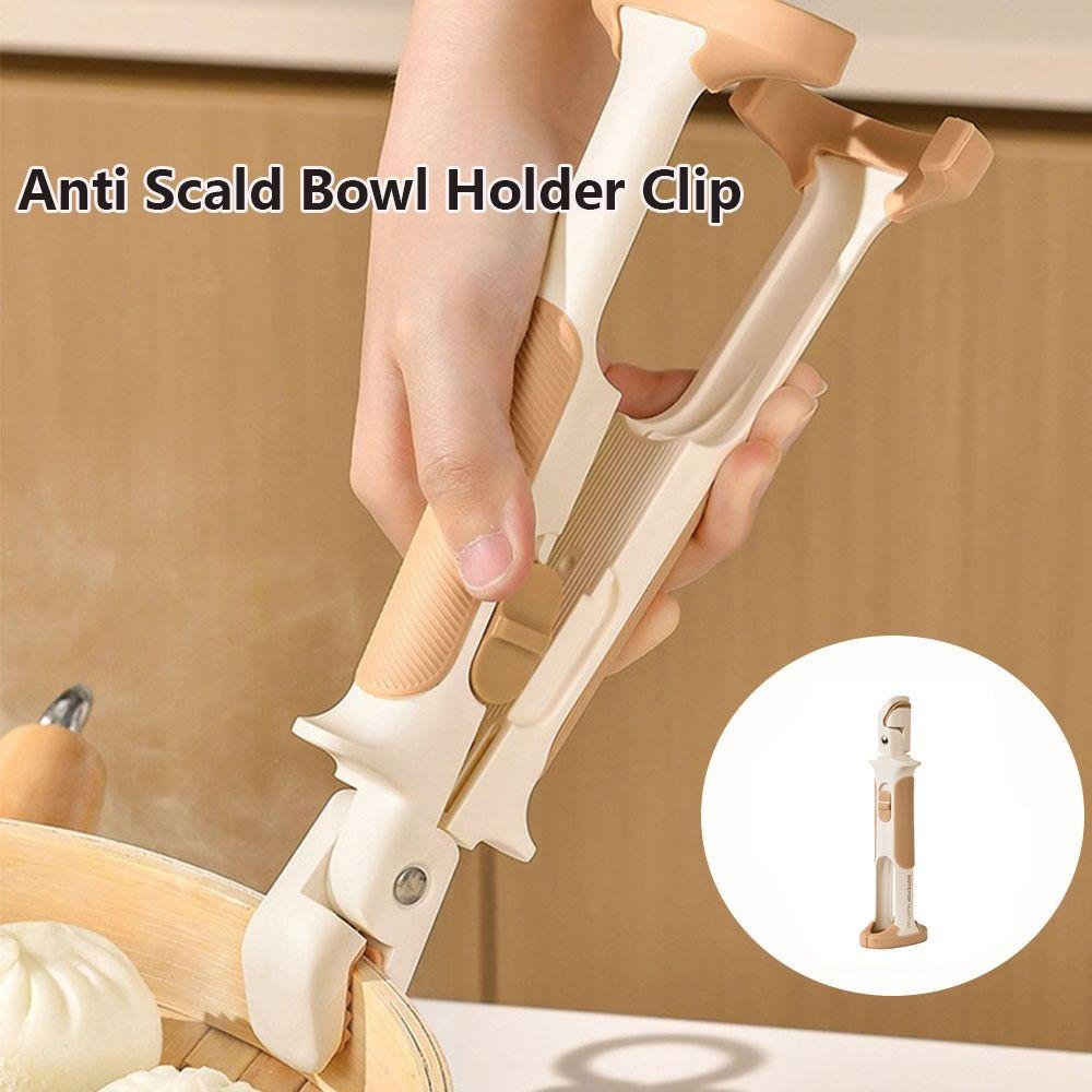 Silicone Handle Dish Gripper Non-Slip 2-in-1  Bowl  Clip Pot Holder Clamp  for Baking Cooking