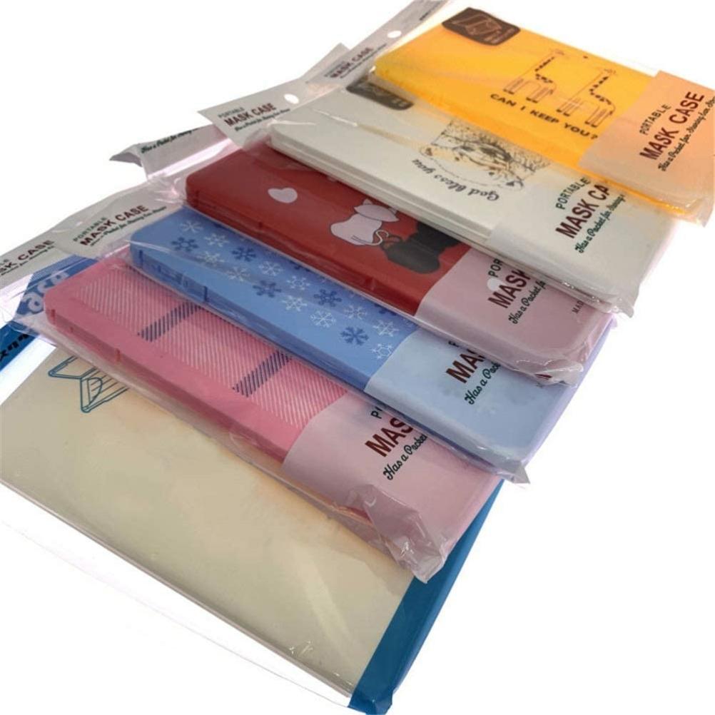 6 Piezas Estuche para Mascarilla Facial Funda Caja de Almacenamiento Organizador de Mascarillas Cajas de Almacenamiento Portátiles Estuche para Mascarilla Facial