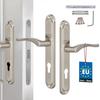 Door Handle Long Plate for Cylinder Insert Classic Satin 72