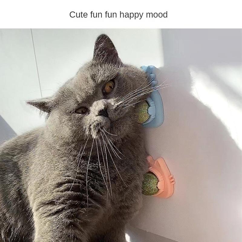 Katzenminzenball für Haustiere, Katzenspielzeug, Selbsthilfe beim Zahnen, Necken, Katzenlutscher, Leckspaß, Necken, Stick, beißfestes Katzenspielzeug