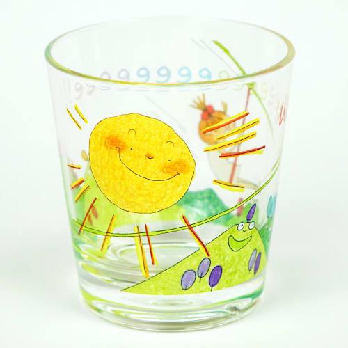 Coco-chan Greeting Life Plastic Cup, Leisure, RYL-1081, Clear