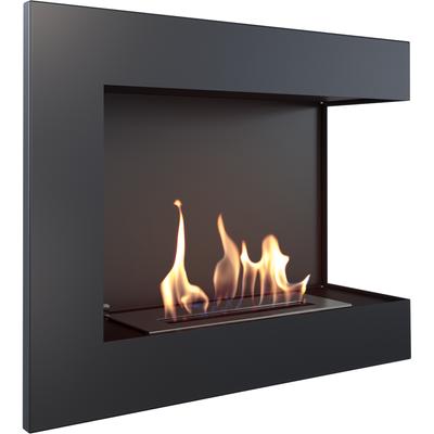 Wall Mounted Bioethanol Fireplace DELTA 600 TÜV Right-sided