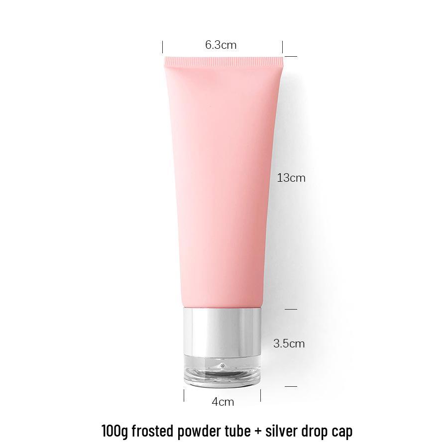 100g/ml Pink Frosted Soft Tube Bottle for Body Lotion, Facial Cleanser, Face Wash - Travel Size Cosmetic Packaging