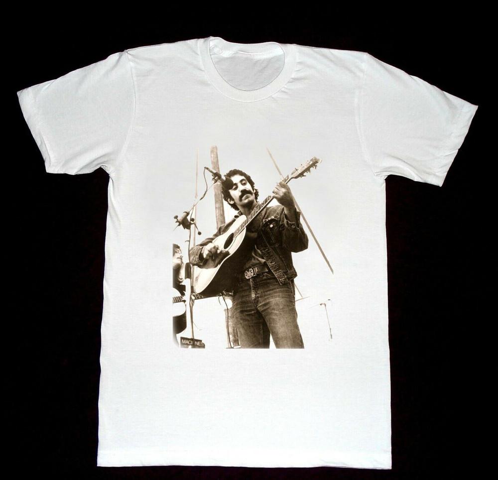 Jim Croce T-shirt Music Shirt Unisex Cotton Gift Fans White S-3XL Unisex T-Shirt S
