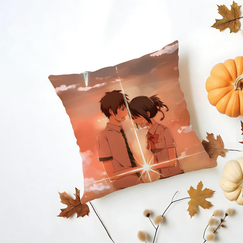 YYour Name Cushion Cover Washable Linen Pillowcase Soft for Daily Sofa Bed Home Room Decor