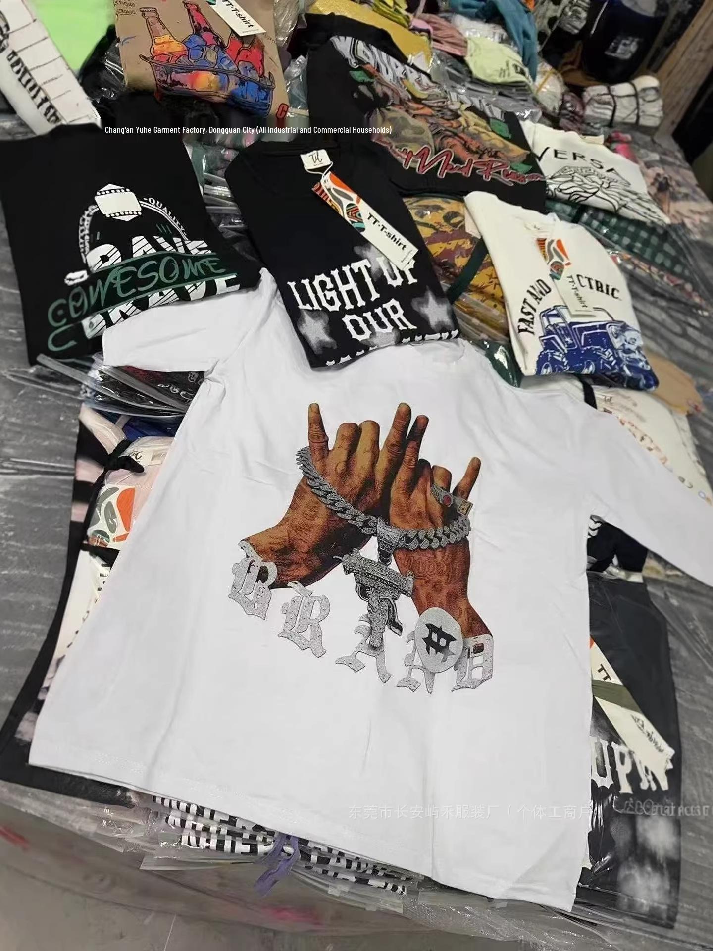 

Mixed Style Heavyweight American Short-Sleeve T-Shirts for Women and Men - Pure Cotton, Trendy Summer Fashion Mixed Combinations
