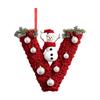 2D 26 Letter  Christmas Ornaments Acrylic Flat Christmas Tree Home Decorations Ornaments
