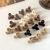 10Pcs/set Small Flower Hair Claw Clips for Women Girls Matte Rectange Jaw Clips Semicircle Barrettes for Thin Hair