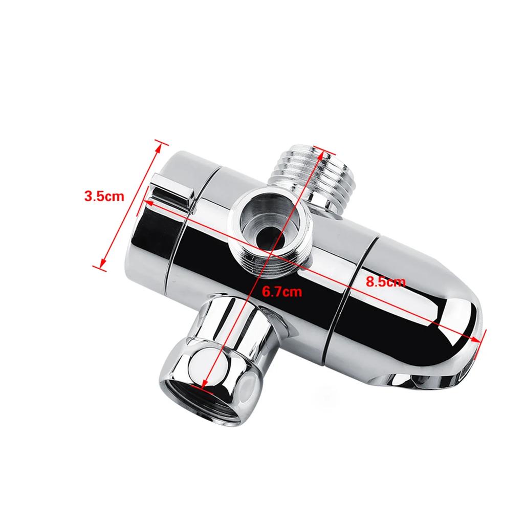 Arm Mounted Shower  Holder Bathroom Shower Valve 3 Way Tee Connector Shower Adapter  Shower  Diverter Valve Tools