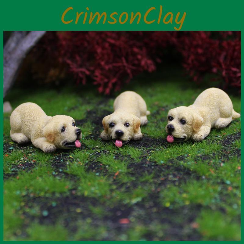 Resin Animal Decor Labrador For Home Office And Micro Accessories Landscape