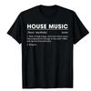 Deep House Music Art - Minimalist Design for DJ, Raver EDM T-Shirt Custom Printed Graphic T Shirts Vintage T Shirt Camisas