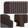 Garden Recliner Rattan Look 2 pcs Brown and Anthracite PP