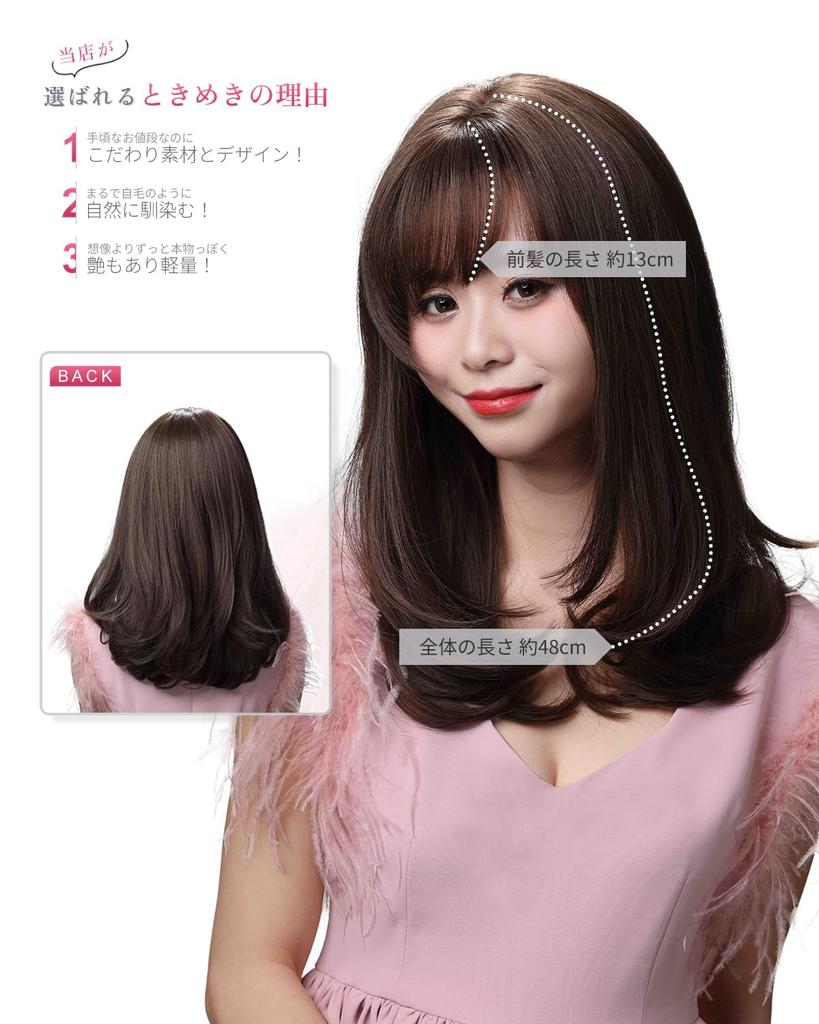 SUN9 Wig Natural Straight Front Straight Lace Cosplay Wig Small Face Heat Resistant Full Wig Full Wig Long Lolita Cute Cut Layer Gift Box Net Stand