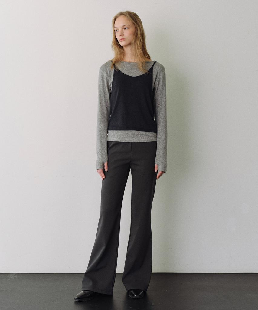 Yulago Banding Boots Cut Pants