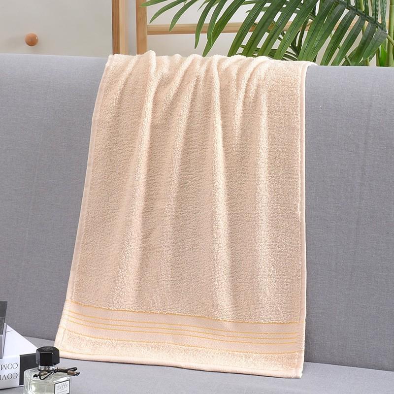 Absorbent Thickened Pure Cotton Bath Towel with Embroidered Souvenir Design