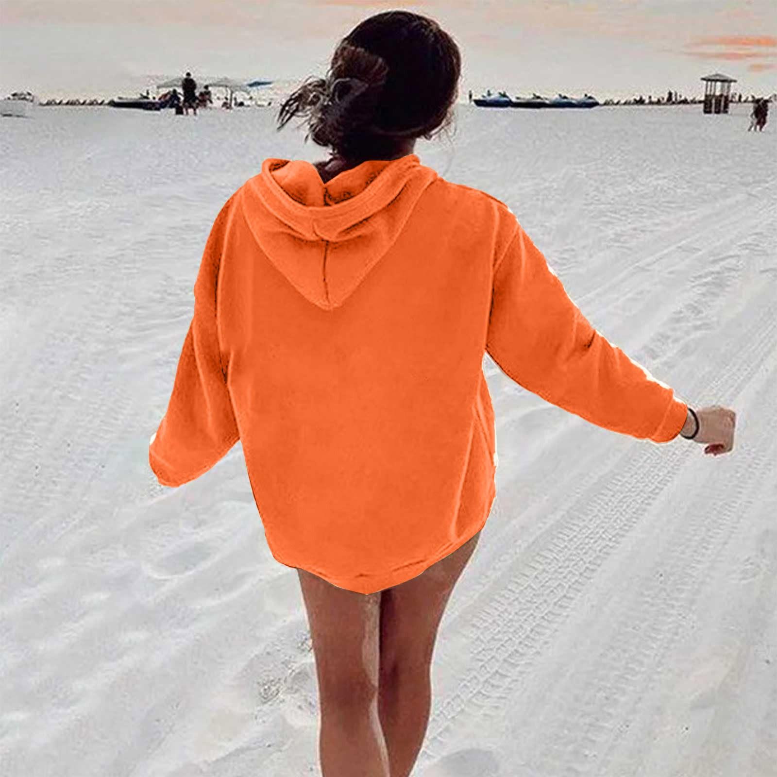 

Женская толстовка с длинными рукавами, свободная, с заниженными плечами, с капюшоном, из плюша M шафрановый