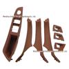 BMW 5 Series Interior Armrest 7-Piece Set RHD (Red Brown)