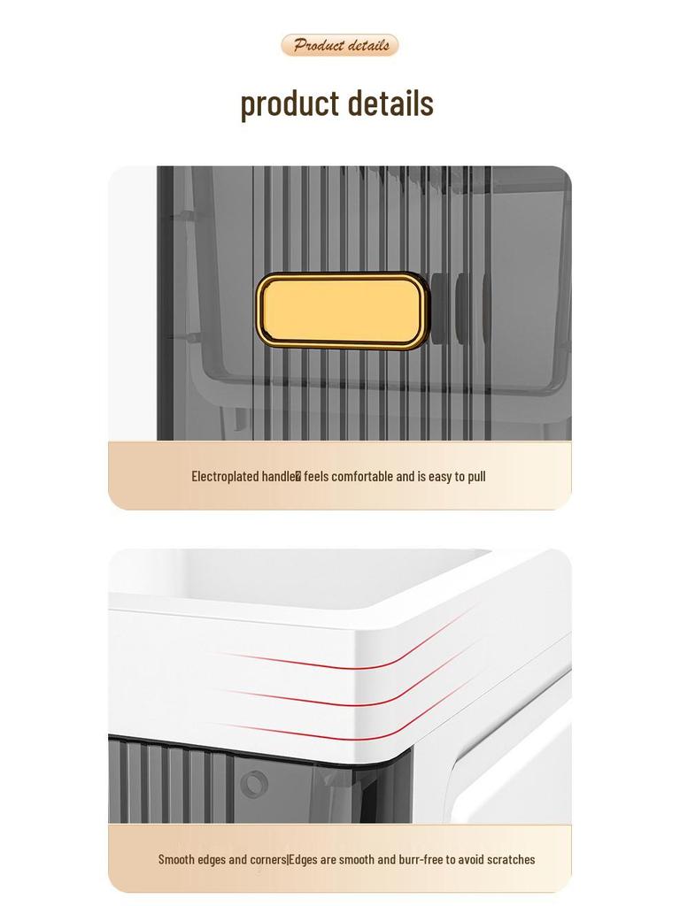 Waterproof Ultra-Narrow Storage Cabinet for Bathroom, Kitchen, and Refrigerator Gaps