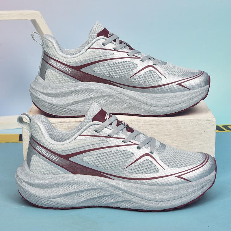 Sports Running Shoes Summer New Breathable Couple Mesh Shoes Soft Sole Wear-resistant Cushioning Daily Versatile Casual Shoes