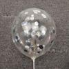 12" Transparent Sequin Balloon with Confetti - Colored Balloon for Christmas Party Decor