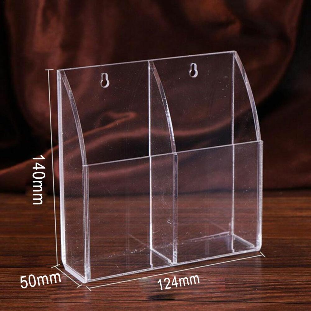Remote Storage Box Bracket Acrylic Clear Holder Case