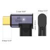 USB-C Adapter PD 100W Type-C To USB C Fast Charging Converter USB 4.0 40Gbps Type-C Extender Connector Right Angled