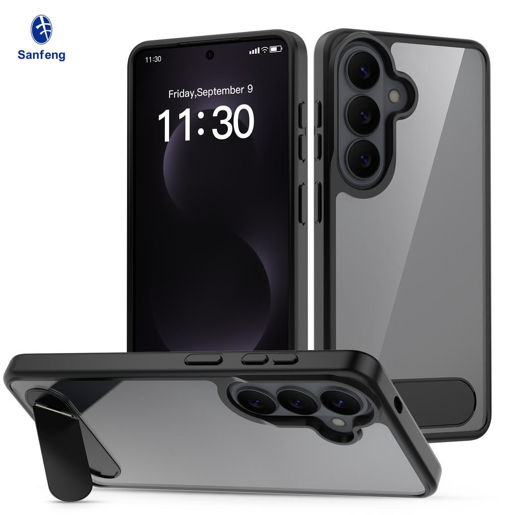 Applicable to Galaxy S26 series transparent bracket mobile phone case s25plus anti-drop tpu protective case