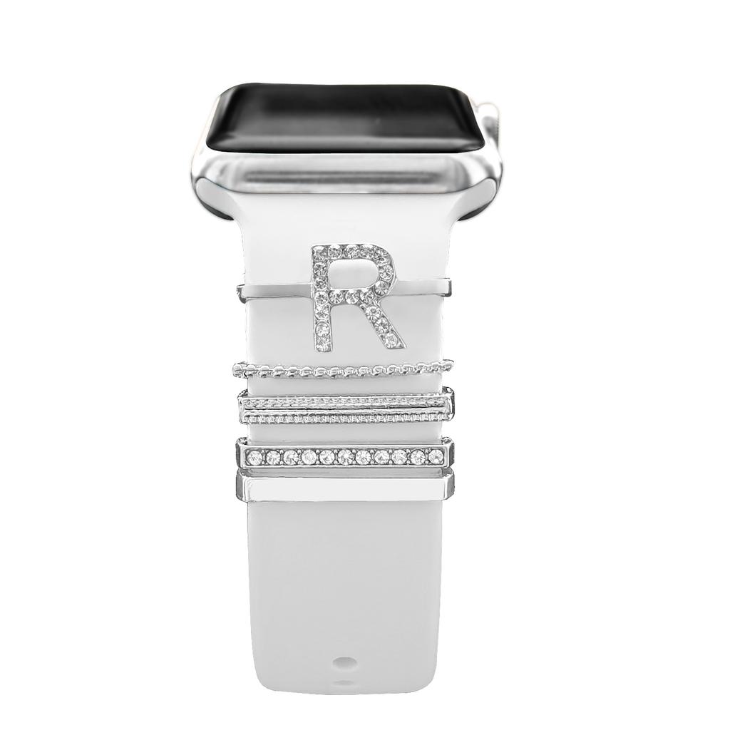 Decoration For Apple watch ultra 2 band 10 9 11 Diamond Jewelry Charms Accessories samsung/Huawei/amazfit strap 20/22mm Bracelet