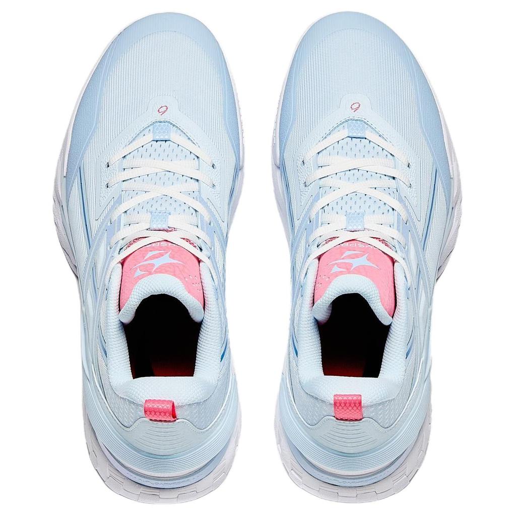 Anta Airspace 6 Cushioning Slip Resistant Anti Rollover Low top Basketball Shoes Men's Blue Pink 912541602Q-7