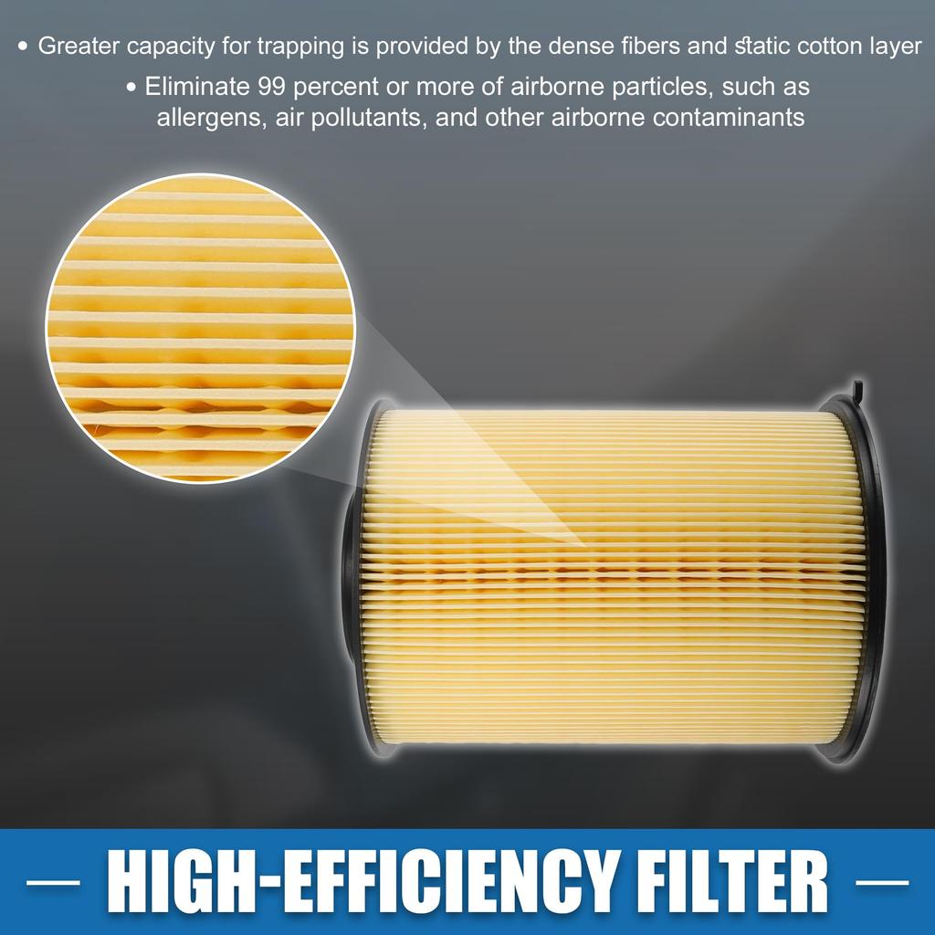 ABSOPRO Cabin Air Filter No. C V6Z9601A 7.48" X 5.87" Engine Air Filter for Ford Escape 2.0L 2013-2019, Polyurethane, Yellow