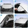 Car Front Window Sunshade UV Protection Retractable Shade Sun Protector Windshield Visor Cover Auto Curtain Sunshade Accessories