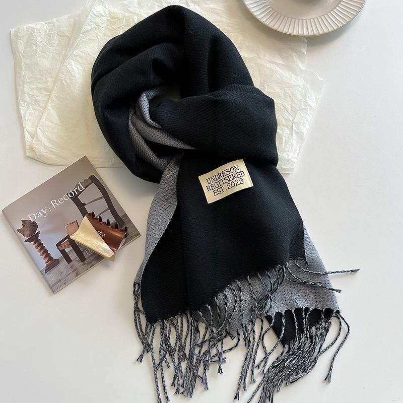 31Colors Fashion Cashmere Scarf for Women Warm Winter Solid Color Double Sided Wraps Neckerchief Poncho Echarpe Pashmina Stoles