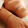 2 uds./juego Pulsera Punk Vintage de Acero Inoxidable para Hombres Mujeres Minimalista Hip Hop Pulsera Tejida con Textura Trenzada Joyería de Fiesta Regalo