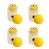 4Pcs Punch Free Wall Hooks Strong Load-bearing Creative Shape Self Adhesive Wall Mounted Clothes Key Towel Hangers