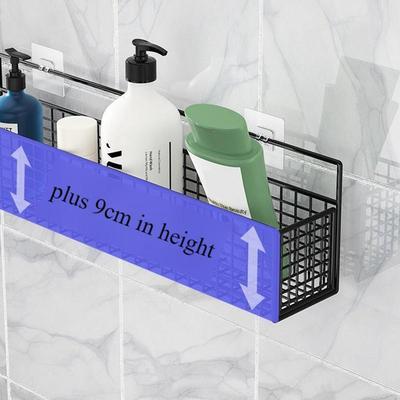 Étagères Adhésives Pour Mur de Salle de Bain Étagère Adhésive Pour Mur de Douche Sans Perçage Étagère de Rangement Panier Organisateur de Salle de Bain