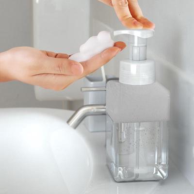 Spender für Seifenschaum, Schaumpumpe, leere quadratische Flasche, Kunststoff, für Reisen
