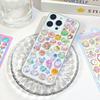6 Sheets Funny Bear Dinosaur Rabbit 3D Relief Stickers Scrapbooking Diy Diary Decor Journaling Stationery Kawaii Donut Decals