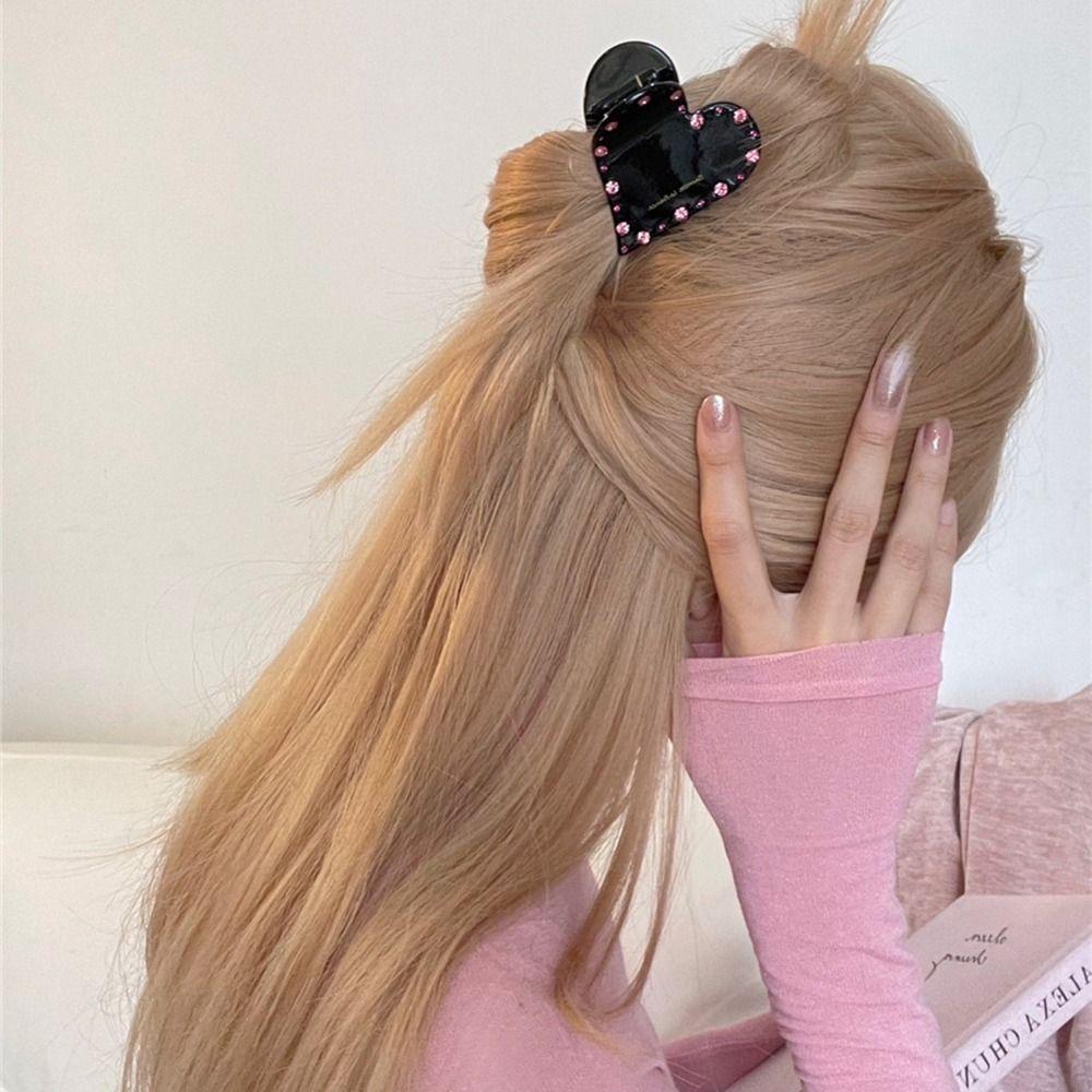 Shape Heart Female Hair Accessories Love Hair Claw Korean Style Grab Clip  Hair Clip
