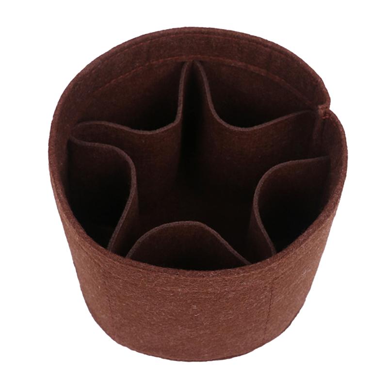 Make Up Bag Women Simple Solid Color Ladies Bucket Felt Convenient Portable Leisure High-capacity Handbag Storage Cosmetic Bags