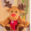 Plush Christmas Elk Toy Cartoon Stuffed Animal Toy Bedroom Gifts Decoration