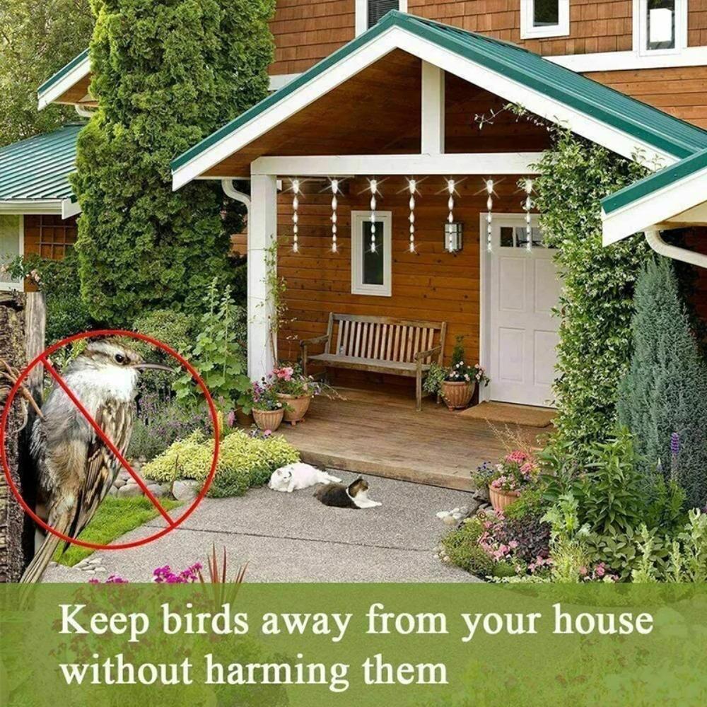 20/10/4pcs Bird Repeller Rotating Rod Reflective Wind Spiral Deterrent Control Device Agricultural Scare Bird Garden Ornaments