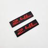 2x Black&Red Metal 2.4L Car Emblem 2.4 Bagde 3D Fender Sticker Sport Turbo Decal