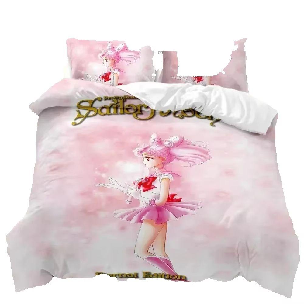 New Japanese Anime Sailor Moon Bedding Set Beautiful Girl Quilt Cover Cute Printing Duvet Home for Teens Best Gifts