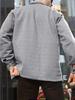European & American Men's Plus Size Checkered Cardigan Shirt Jacket, 2025 Fashion, Long Sleeve