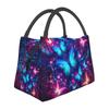 A Beautiful Butterfly Patterned Insulated Lunch Bag for Both Men And Women, Suitable for Camping, Picnics, Beaches, Offices, And