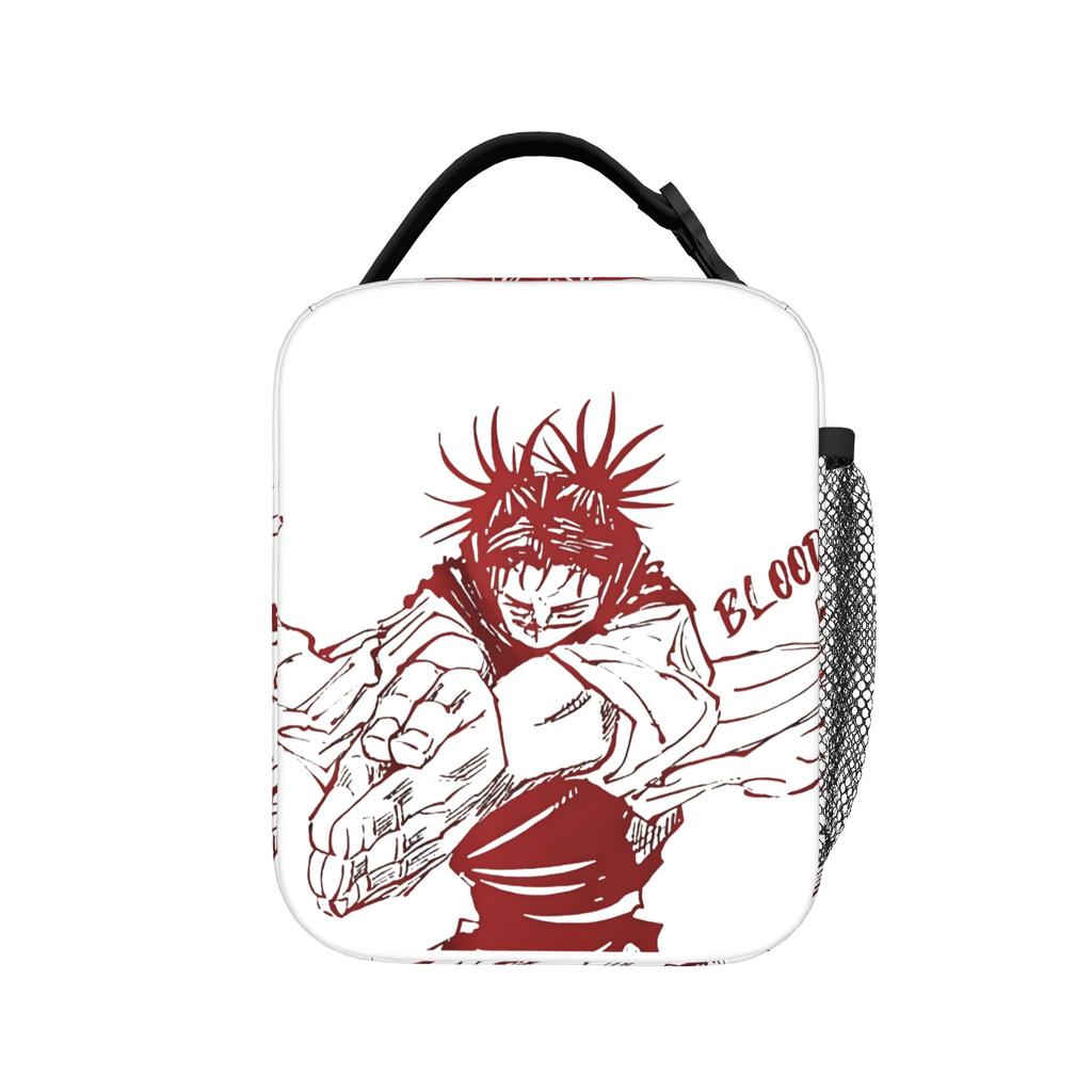 Yuji Itadori Borse Termiche per Pranzo Borsa Termica Riutilizzabile, Contenitore per Pranzo Anime Jujutsu Kaisen Borsa Tote Portatile Pranzo Uomo Donna