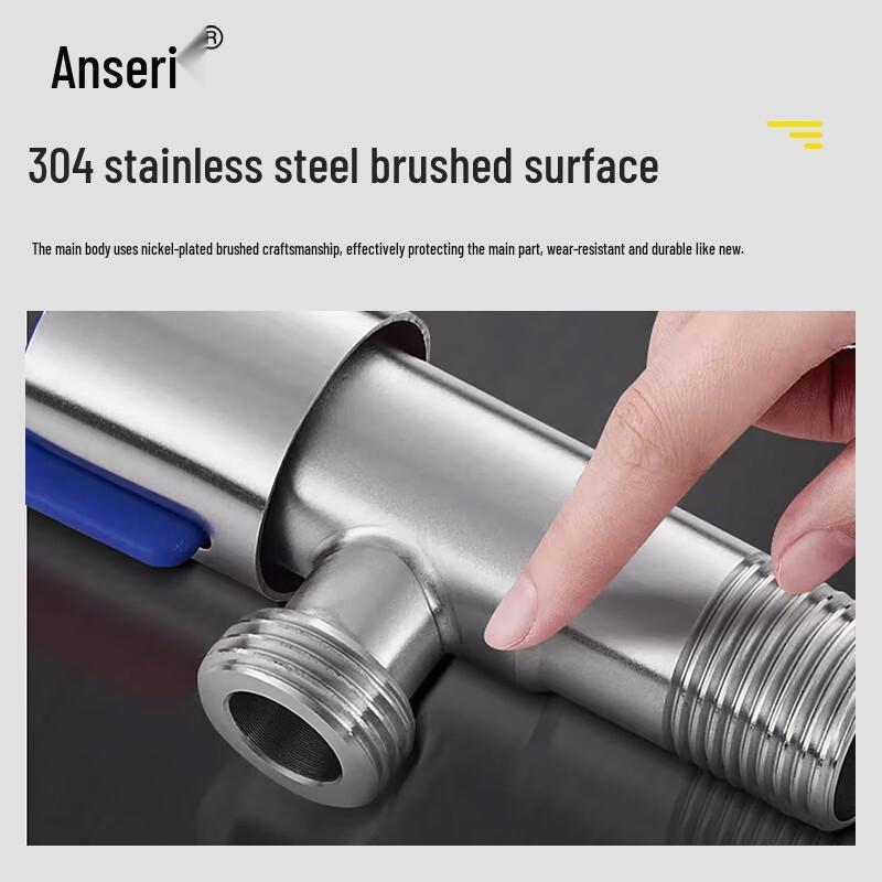 304 Stainless Steel Angle Stop Shut-off Valve